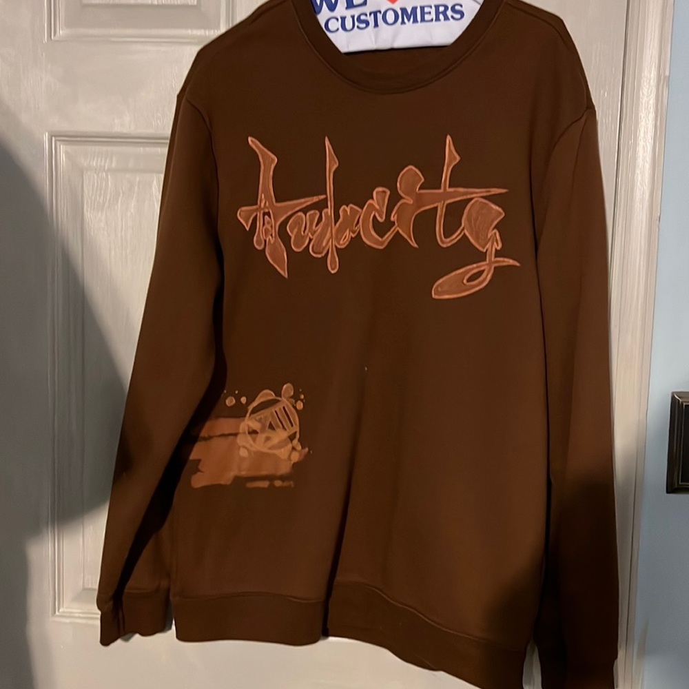Audacity hand painted pull over